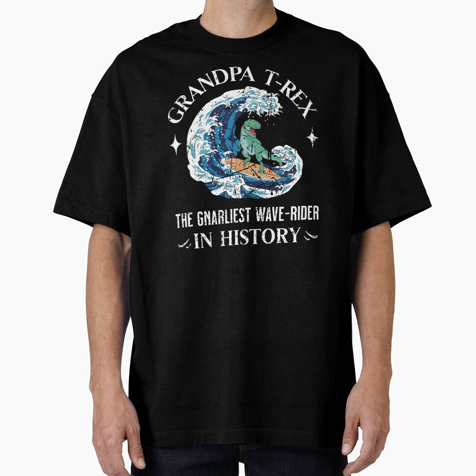 Surfing Grandpa T-Rex the Gnarliest Wave-Rider in History by Betsytiptoe