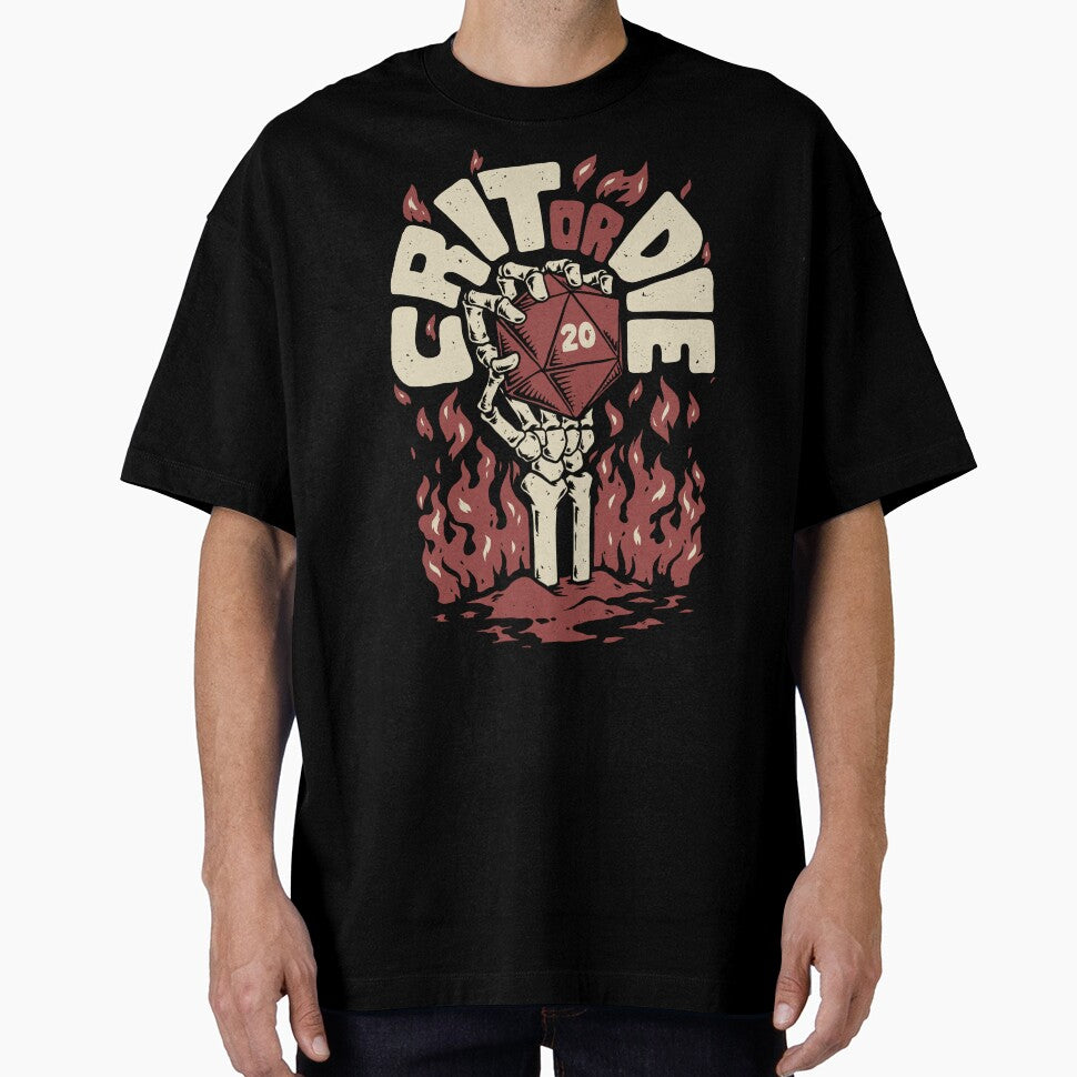 RPG - Crit or Die by Studio Mootant T-Shirts, Hoodie, Sweatshirt | BlankRebels.com (Image 1)