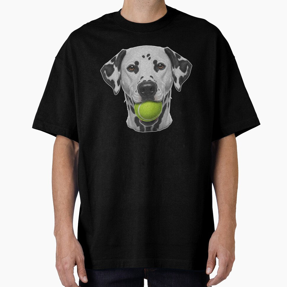 Dalmatian Dog With Tennis Ball Cute Dog Lover by franktact