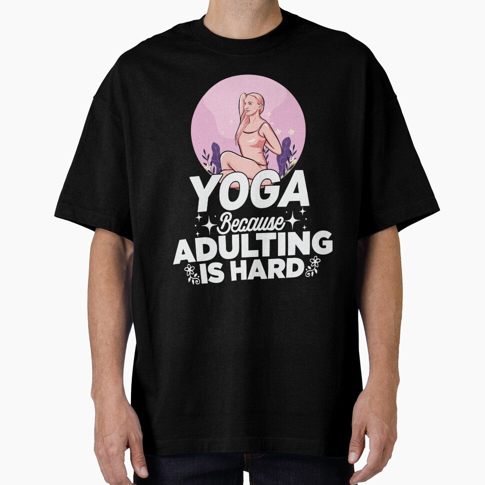 Yoga Lover :Yoga because adulting is hard by remonss T-Shirts, Hoodie, Sweatshirt | BlankRebels.com (Image 1)