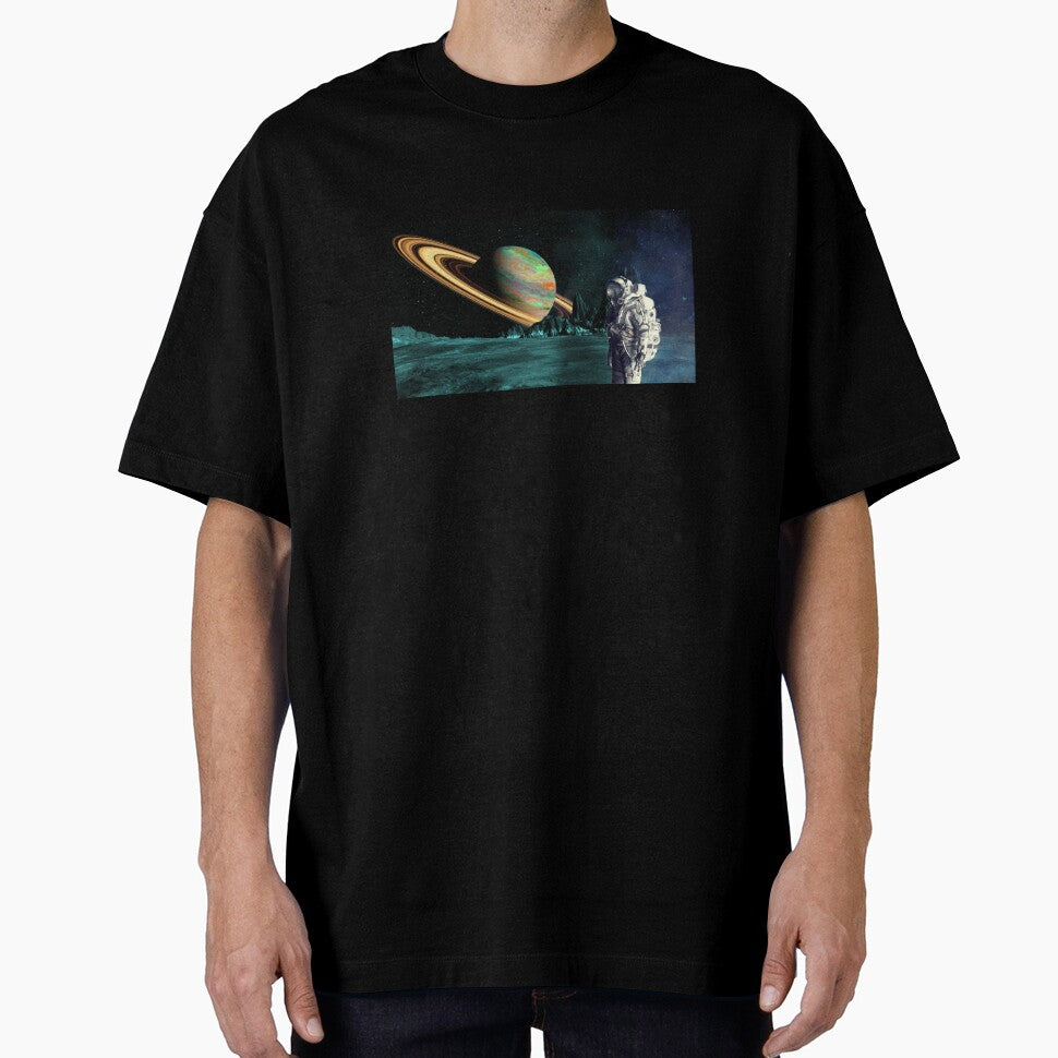 astronaut on Saturn by Haydar12B T-Shirts, Hoodie, Sweatshirt | BlankRebels.com (Image 1)