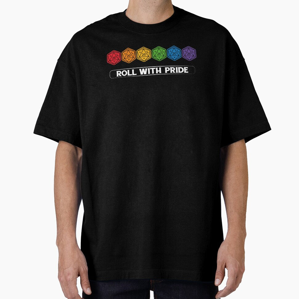 Roll with Pride (d20 dices) by EvilSheet T-Shirts, Hoodie, Sweatshirt | BlankRebels.com (Image 1)