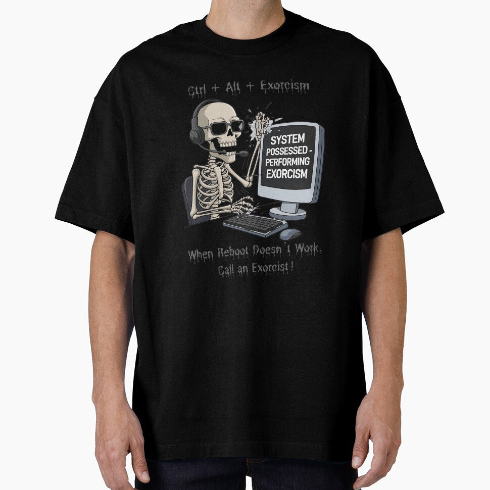 Ctrl + Alt + Exorcism Funny Halloween Programmer Software Developer Gift by WolframerDesign T-Shirts, Hoodie,... (Image 1)