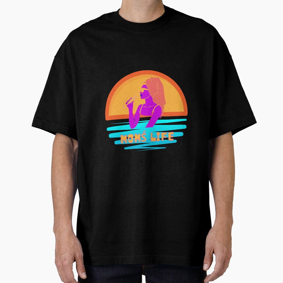 Mom's Life. Mother's Day Gift. Mom on the beach by FreeSoulLab T-Shirts, Hoodie, Sweatshirt | BlankRebels.com (Image 1)