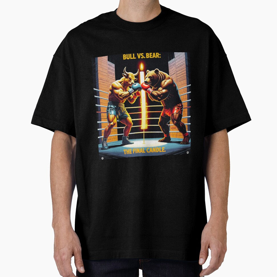 Bull vs. Bear: The Final Candle by Vibrant Threads T-Shirts, Hoodie, Sweatshirt | BlankRebels.com (Image 1)