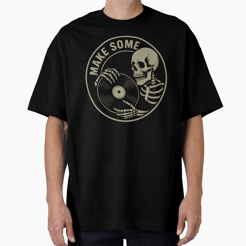 Make Some Noise – Skeleton Vinyl DJ by Tattee T-Shirts, Hoodie, Sweatshirt | BlankRebels.com (Image 1)