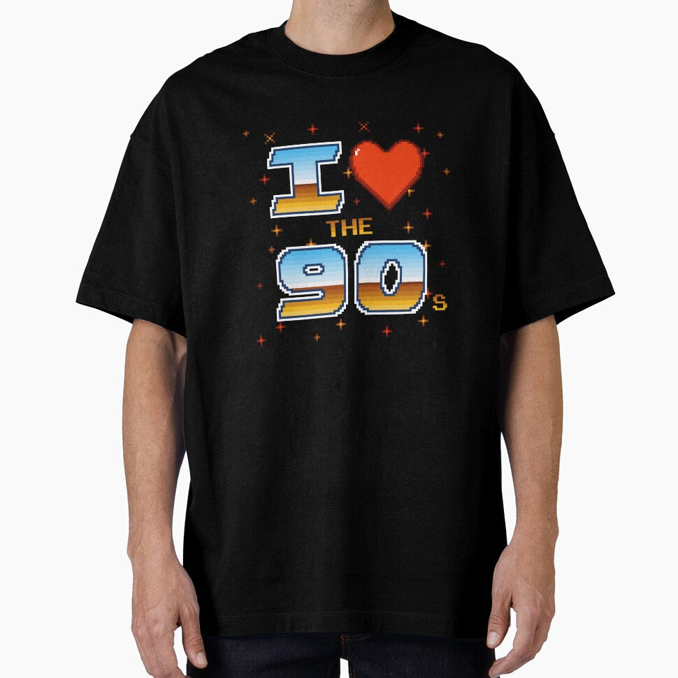 I Love the 90s Retro Pixel Gamer by pixeltogs T-Shirts, Hoodie, Sweatshirt | BlankRebels.com (Image 1)