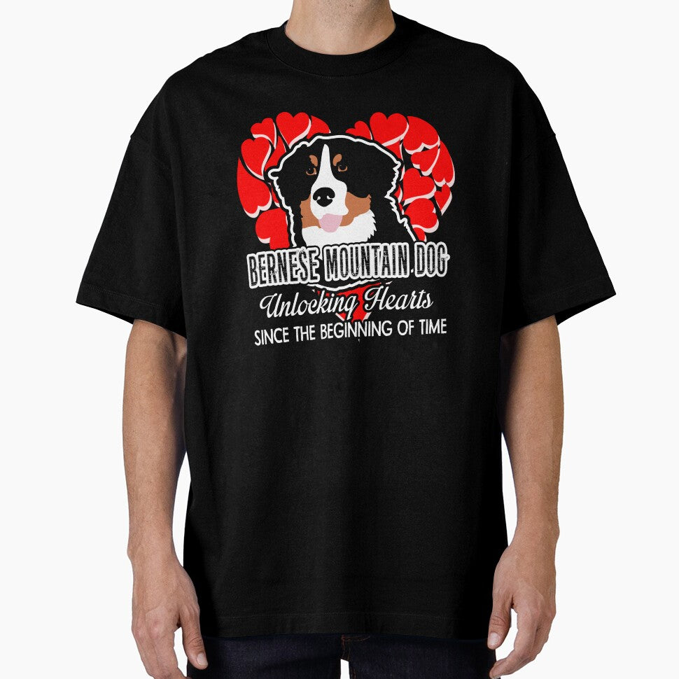 Bernese Mountain Dog Unlocking The Hearts Since The Beginning Of Time by UnknownArtistt T-Shirts, Hoodie,... (Image 1)