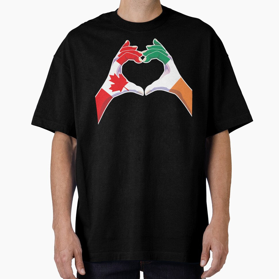Ireland Irish Canadian Canada Love Heart Peace by FlagX T-Shirts, Hoodie, Sweatshirt | BlankRebels.com (Image 1)