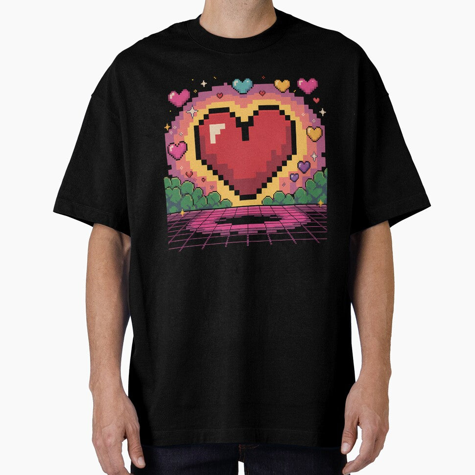 Pixelated Heart Connection by GiftsForge T-Shirts, Hoodie, Sweatshirt | BlankRebels.com (Image 1)