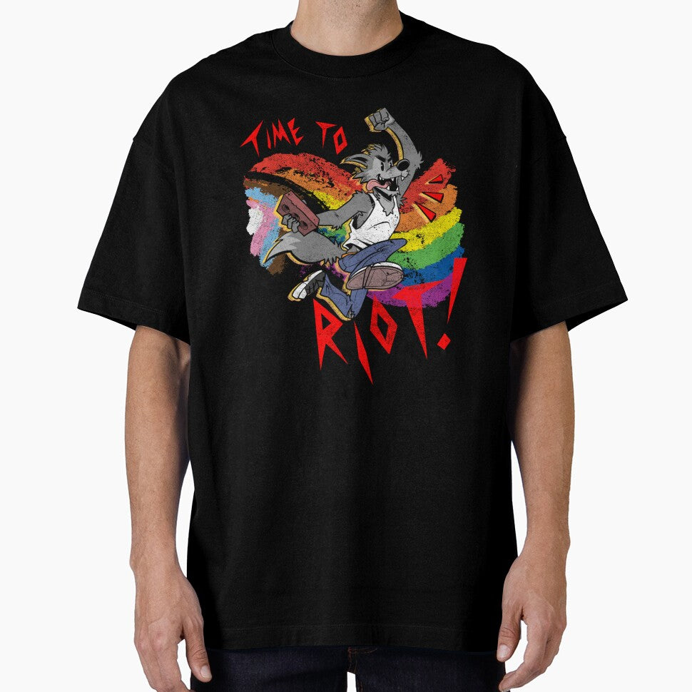 Time to Riot! Vintage Furry Pride Month Brick by Jackaloo