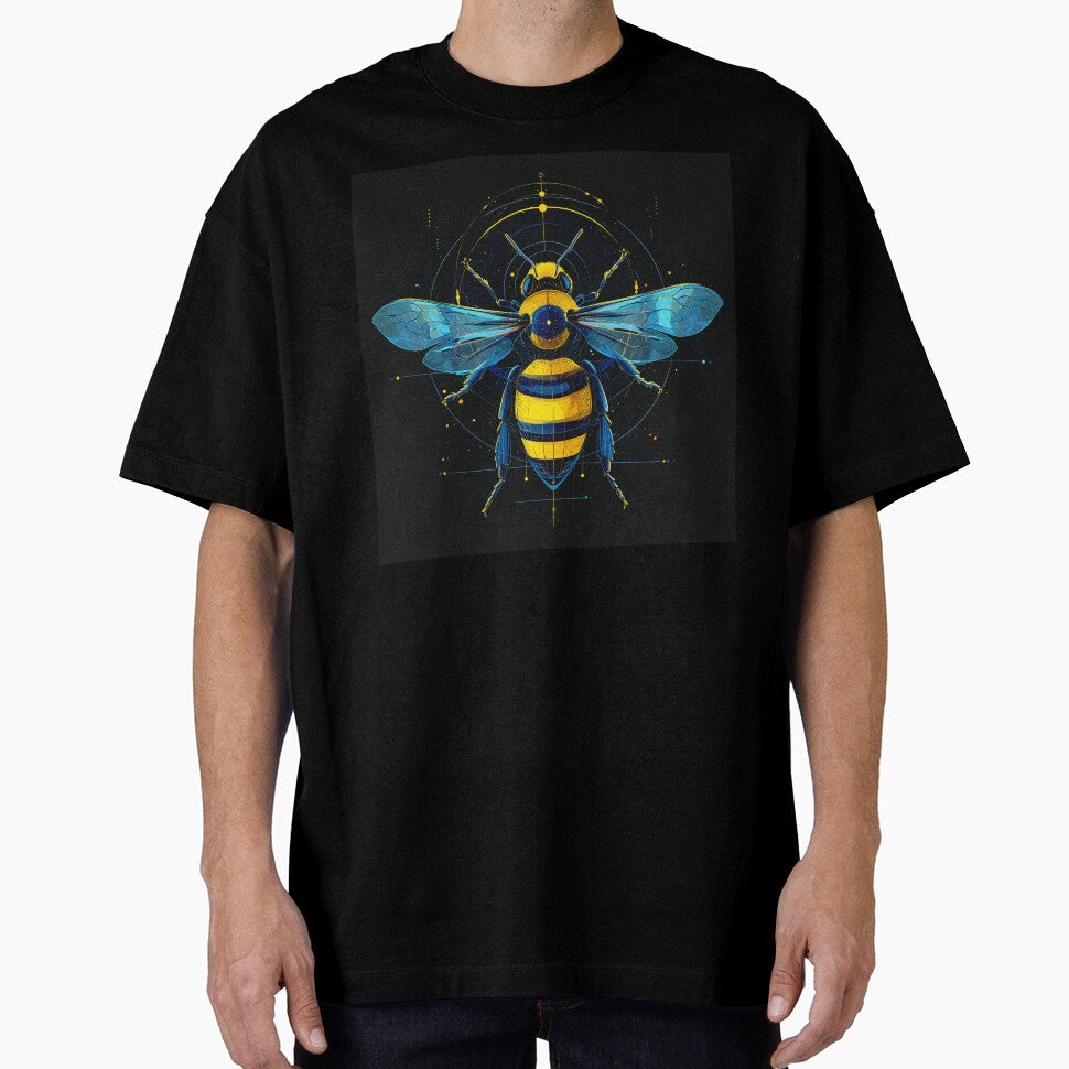 Cosmic Bee – Yellow and Blue Graphic Design by shopsoftbloom T-Shirts, Hoodie, Sweatshirt | BlankRebels.com (Image 1)