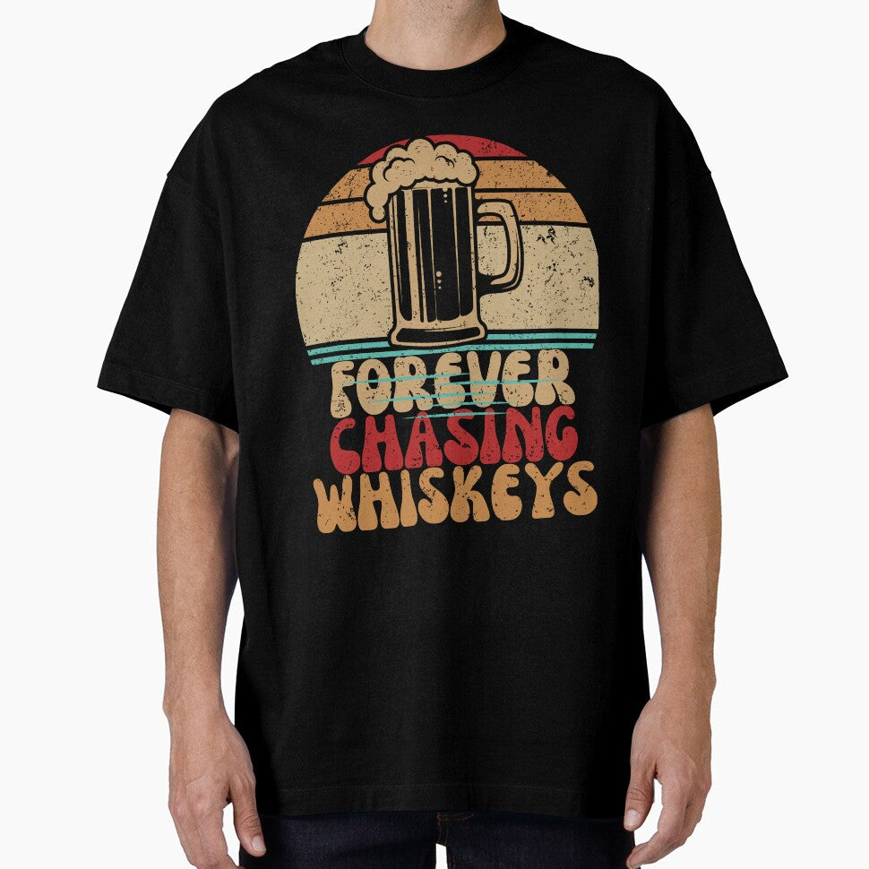 Forever Chasing Sunset Retro Funny Beer Lover Groovy by nagasaki-fats T-Shirts, Hoodie, Sweatshirt (Image 1)