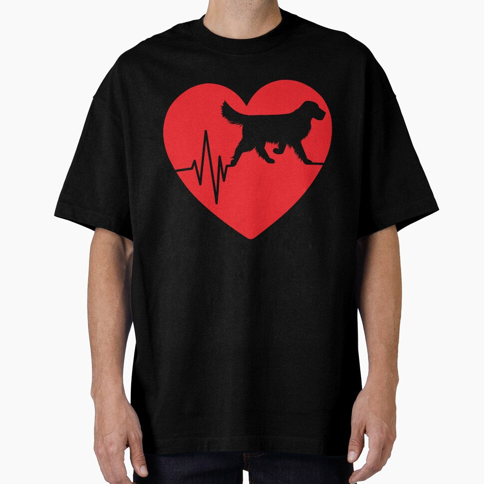 funny golden retriever dog silhouette for women heart gifts by alaechamlal T-Shirts, Hoodie, Sweatshirt (Image 1)