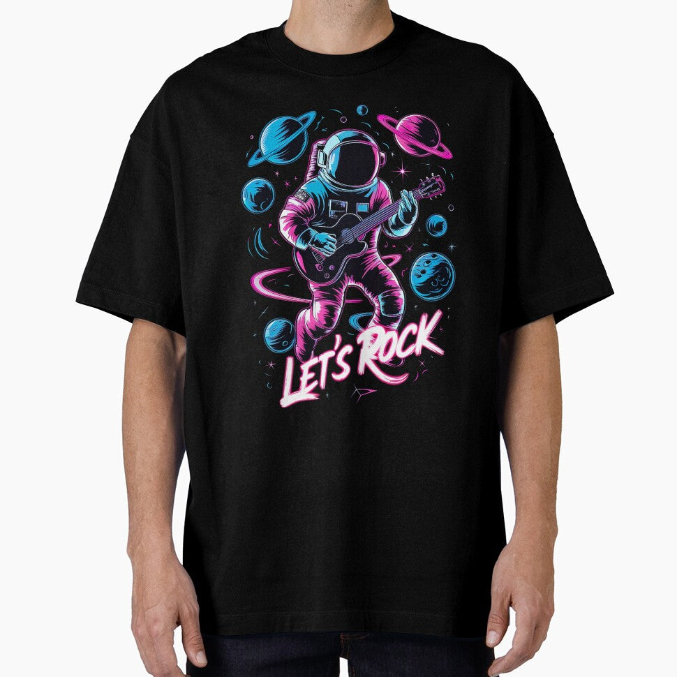The astronaut let's rock by GonAnimal T-Shirts, Hoodie, Sweatshirt | BlankRebels.com (Image 1)
