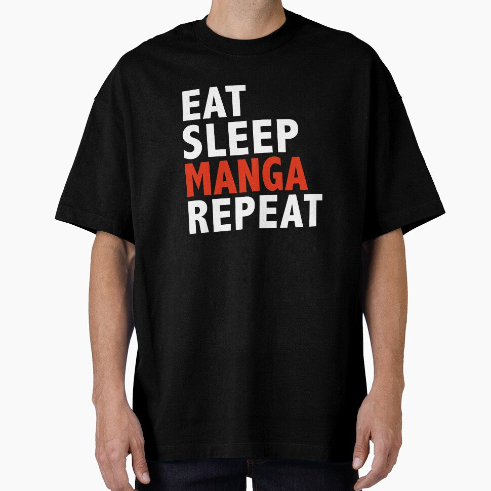 Eat Sleep Manga Repeat Comic Books by losttribe T-Shirts, Hoodie, Sweatshirt | BlankRebels.com (Image 1)