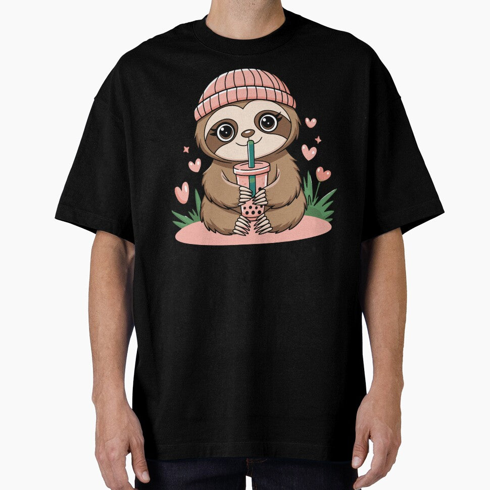 Cute Sloth Drinking Bubble Tea by InsanseCreation T-Shirts, Hoodie, Sweatshirt | BlankRebels.com (Image 1)