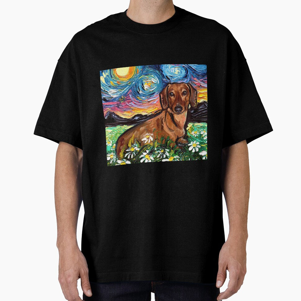 Vintage Dachshund Art by SiouxLove T-Shirts, Hoodie, Sweatshirt | BlankRebels.com (Image 1)