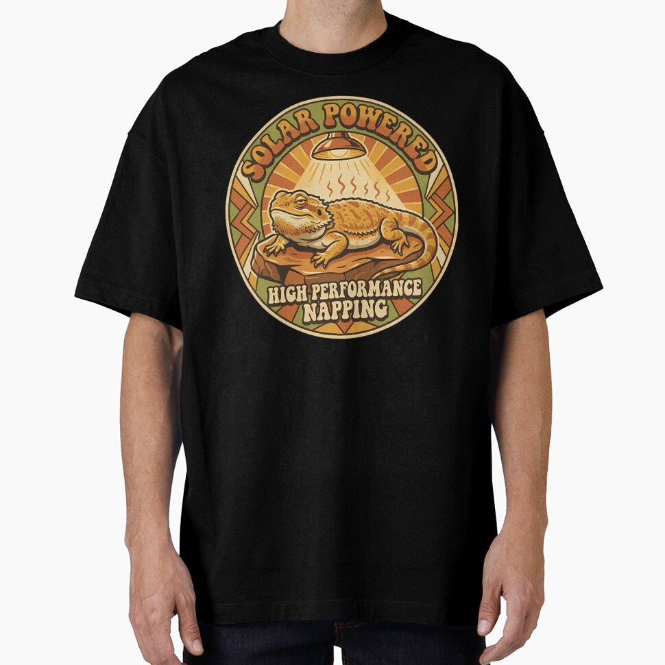 Retro Solar Powered Bearded Dragon Vintage Reptile by Mason-Pride T-Shirts, Hoodie, Sweatshirt | BlankRebels.com (Image 1)