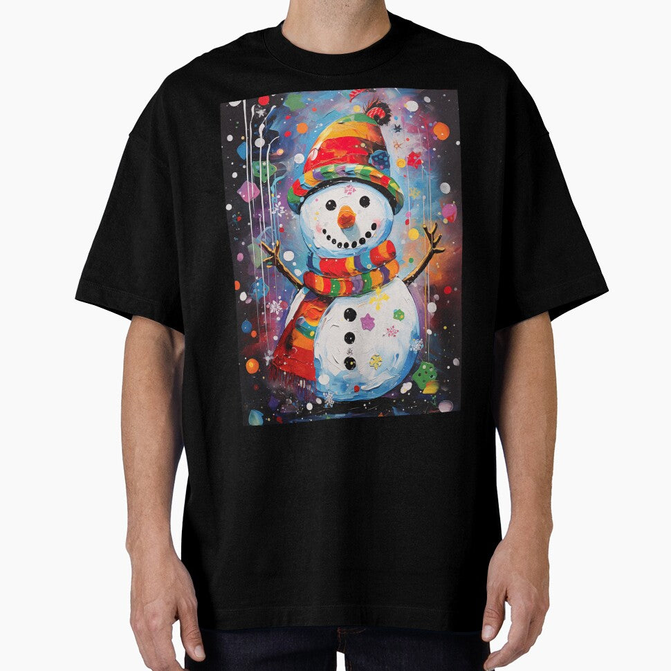 Jolly Snowman Pop Art Style by MCGrafxStudio