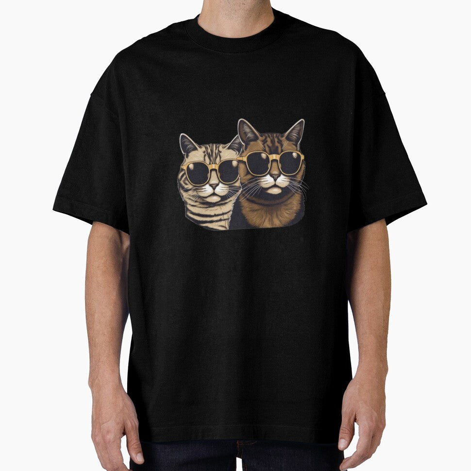 Cats with sunglasses Sticker Cats Cool stickers Cats Thug Life by CatRoleplay sticker T-Shirts, Hoodie, Sweatshirt (Image 1)