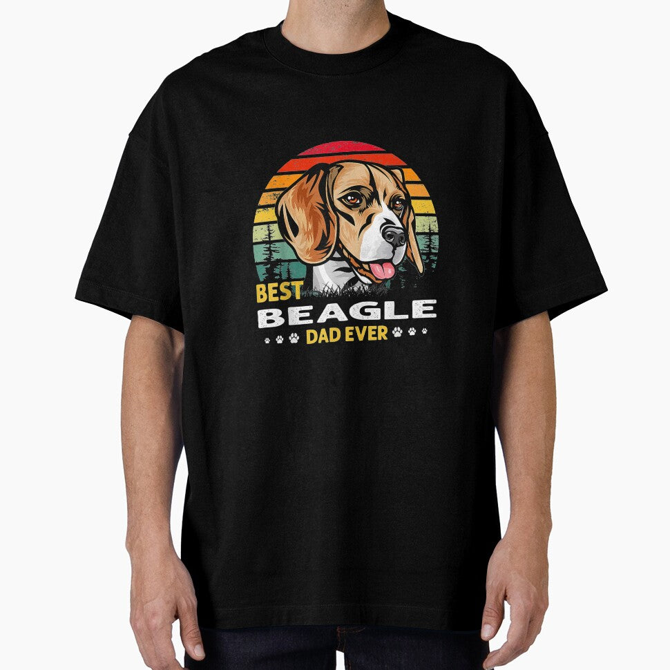 Best Beagle Dad Ever Retro Vintage Dog Lover T-Shirts, Hoodie, Sweatshirt