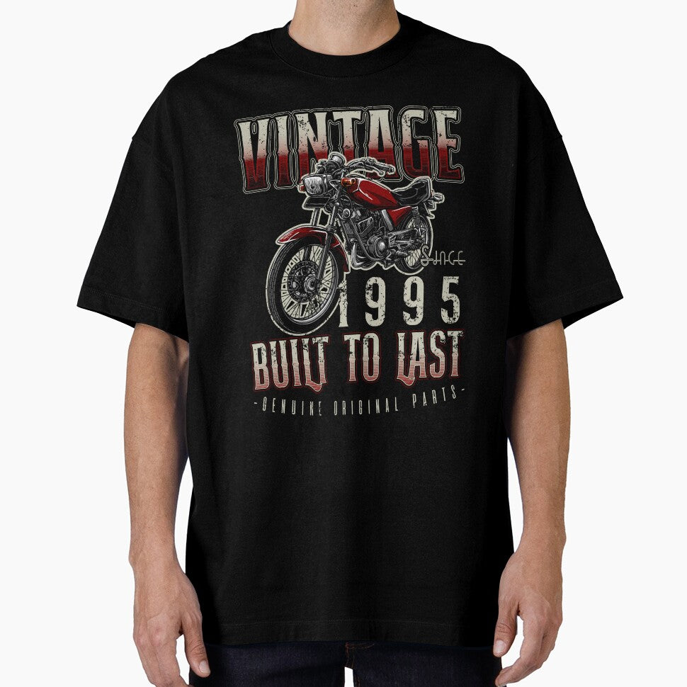 Vintage Motorcycle Bikers Motorbike Birthday 1995 by JRRTs T-Shirts, Hoodie, Sweatshirt | BlankRebels.com (Image 1)
