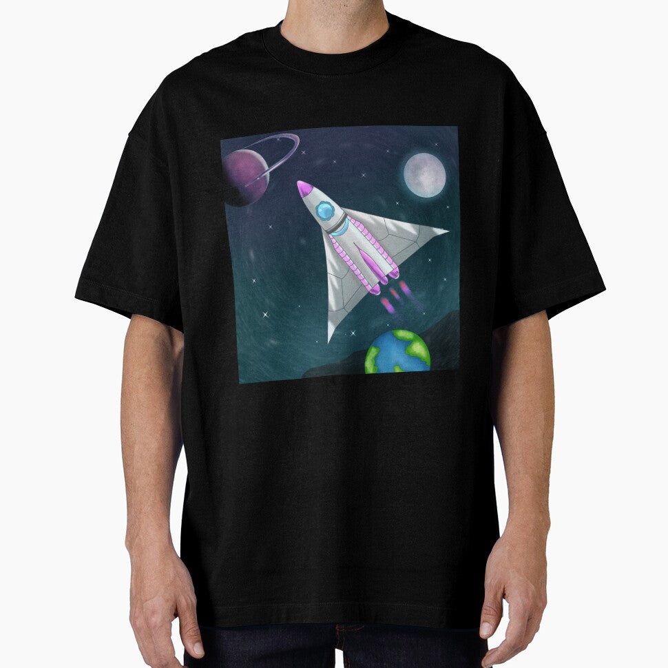 Spaceship by FennyWijayaMomo T-Shirts, Hoodie, Sweatshirt | BlankRebels.com (Image 1)