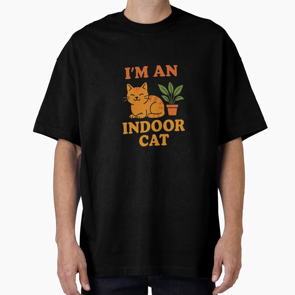 I’m an Indoor Cat – Cute Cozy Cat Quote Design by suszak24 T-Shirts, Hoodie, Sweatshirt | BlankRebels.com (Image 1)