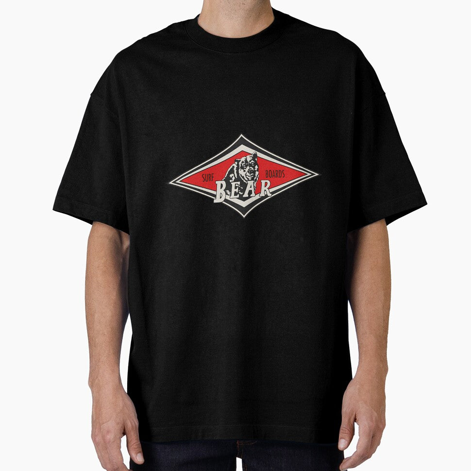 Vintage Surfing Bear Big Wednesday Cult Surfboard Red Surf Logo Diamond Retro by WendyMoore118