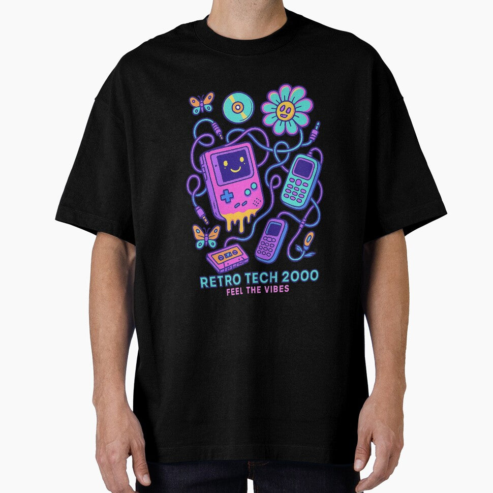 Melting Retro Tech 2000 — Psychedelic Nostalgia by DeluluDealer T-Shirts, Hoodie, Sweatshirt | BlankRebels.com (Image 1)