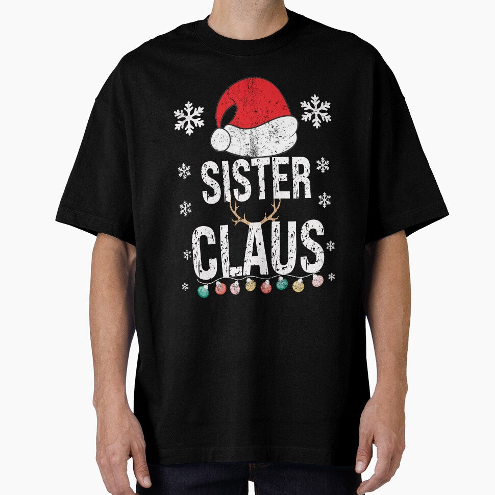 Sister Claus Family Matching Xmas Light Funny Christmas Pajama by ZANNIX T-Shirts, Hoodie, Sweatshirt (Image 1)