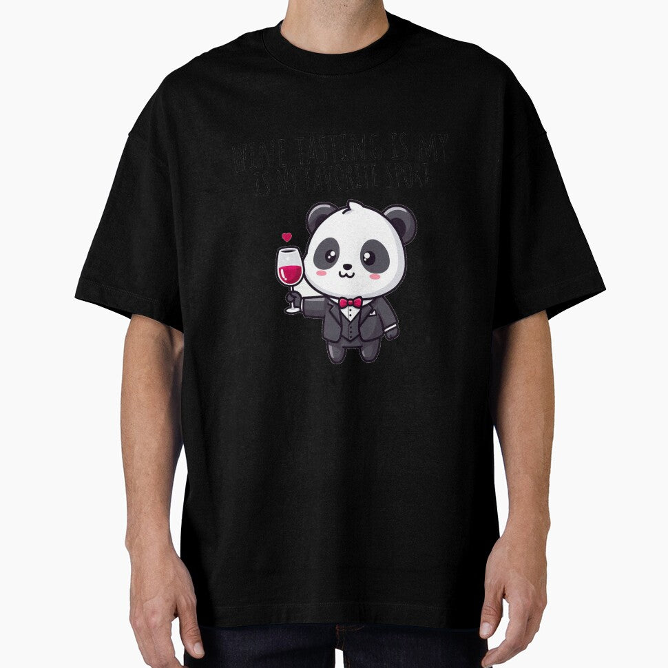 Wine Tasting Panda by LemuellTrends