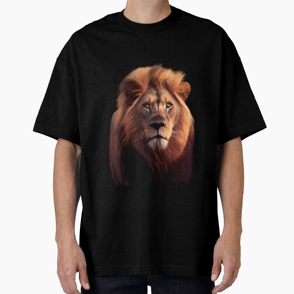 Male Lion: Hyper-realistic by MTJ-Mushrooms T-Shirts, Hoodie, Sweatshirt | BlankRebels.com (Image 1)