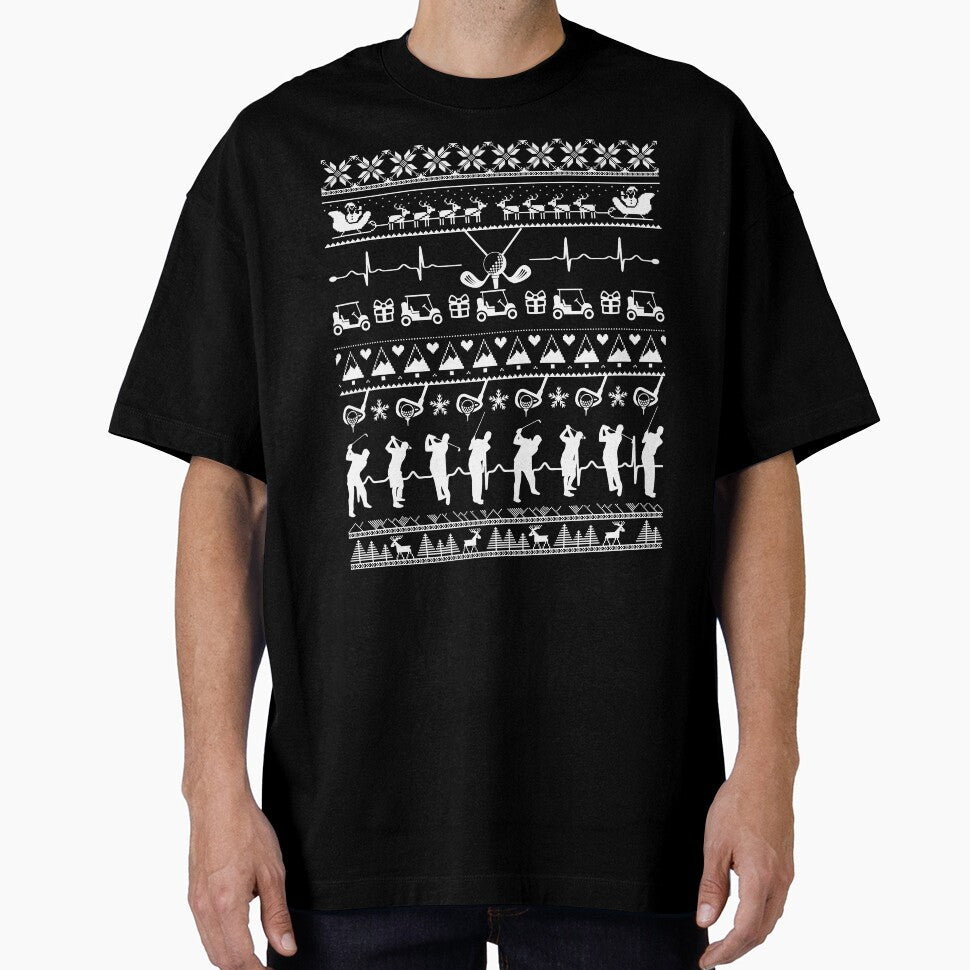 Christmas - Golf Heartbeat Christmas by UnknownArtistt T-Shirts, Hoodie, Sweatshirt | BlankRebels.com (Image 1)