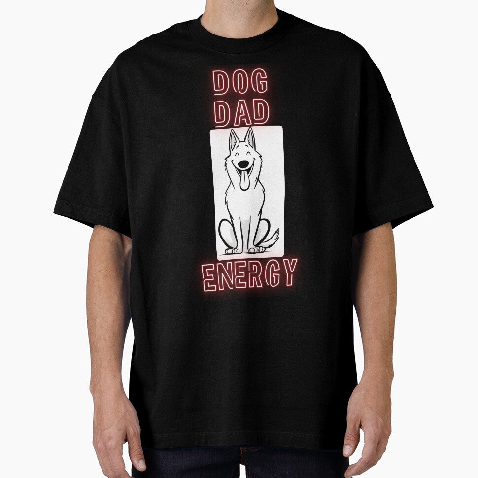 Funny Dog Lover Shirt – Dog Dad Energy – Cute Dog Owner Gift, Dog Mom Shirt, Dog Dad Shirt by Azerod