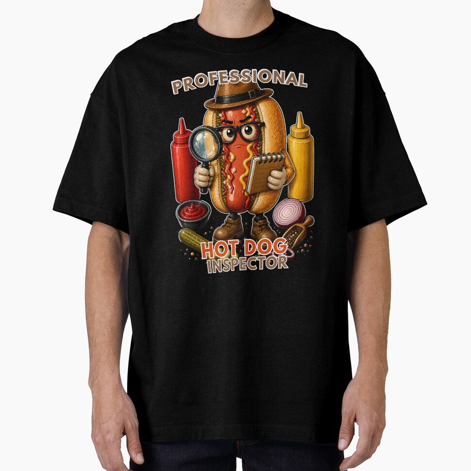 Professional Hot Dog Inspector – Funny Food Detective Design by PXEpic