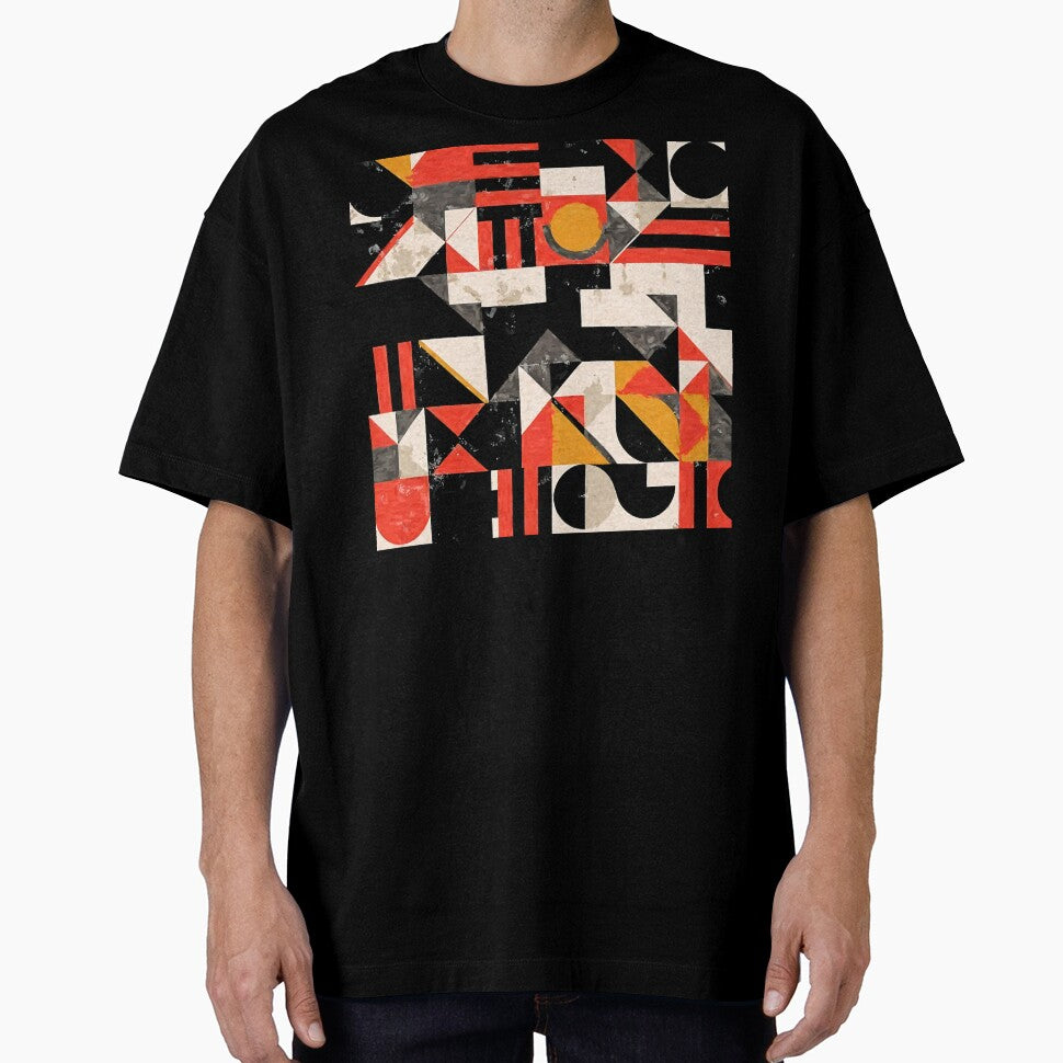 Mid-Century Modern Bauhaus Grunge-Inspired Abstract Design by DEC02 T-Shirts, Hoodie, Sweatshirt | BlankRebels.com (Image 1)