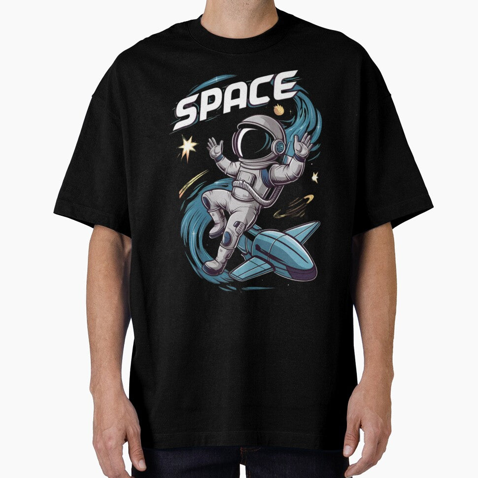 Floating Astronaut in Space by PaintedPixels01 T-Shirts, Hoodie, Sweatshirt | BlankRebels.com (Image 1)