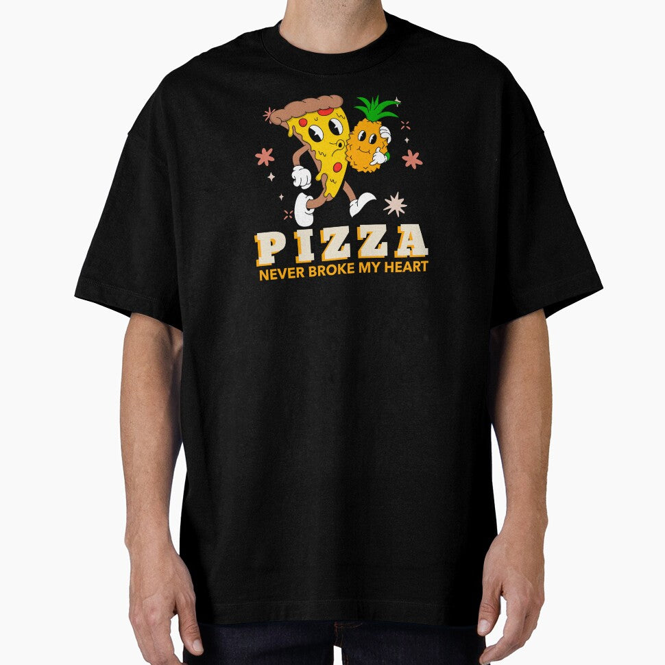 Funny Pizza Never Broke My Heart T-Shirt by TeeDawgDesigns Hoodie, Sweatshirt | BlankRebels.com (Image 1)