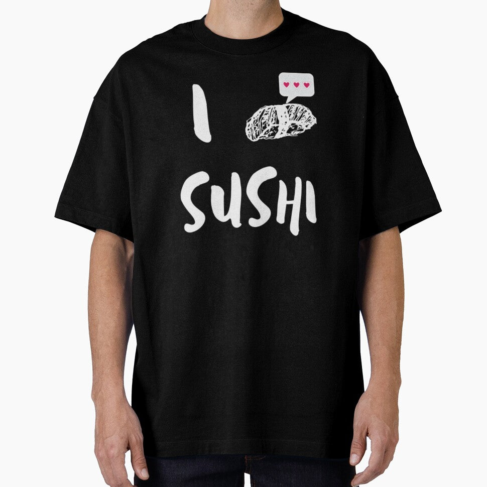 Cute I Love Sushi | White by BossyCatHome T-Shirts, Hoodie, Sweatshirt | BlankRebels.com (Image 1)
