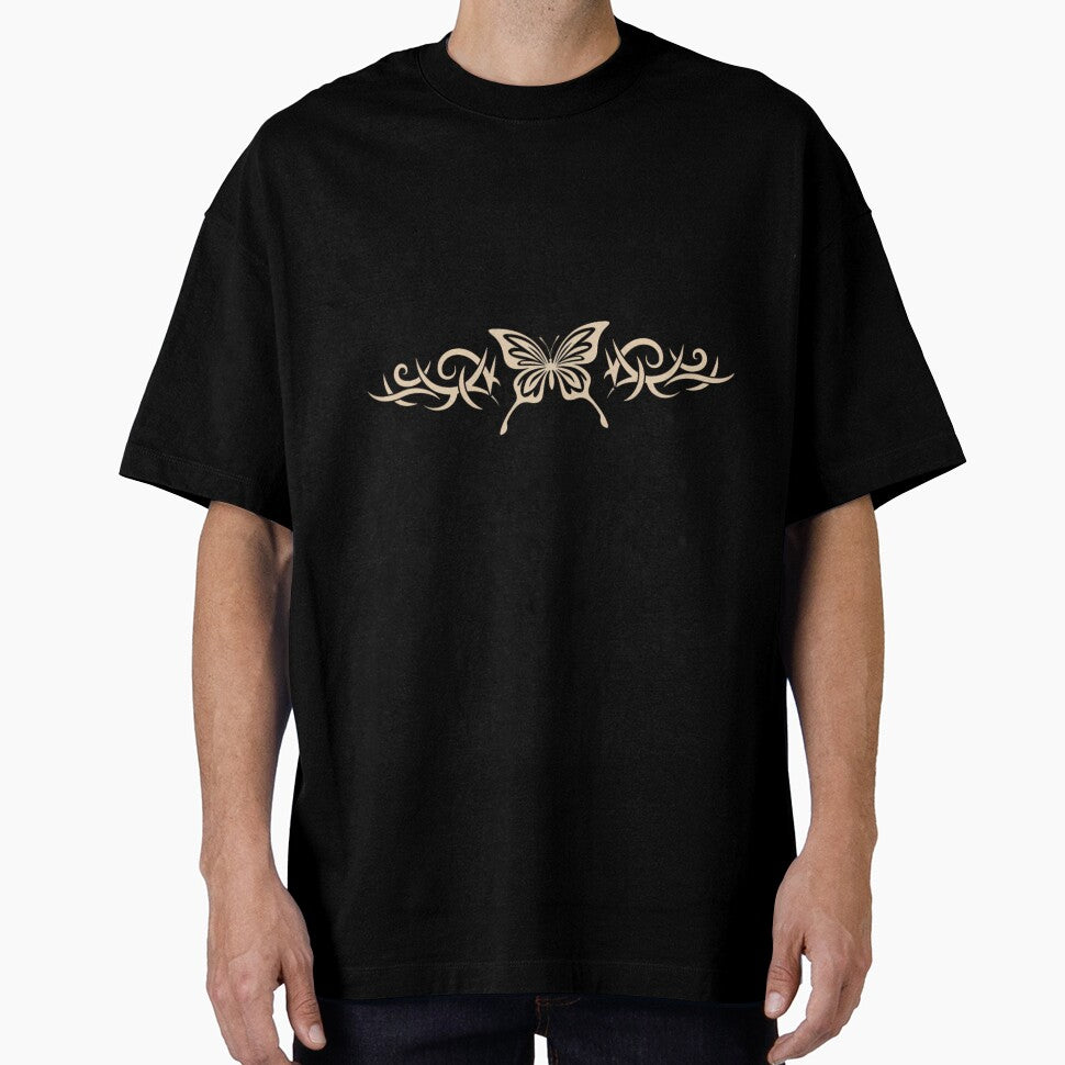Brown Butterfly Tattoo Fairycore Dark Grunge y2k Aesthetic Short Sleeve by krvusseh98 T-Shirts, Hoodie, Sweatshirt (Image 1)