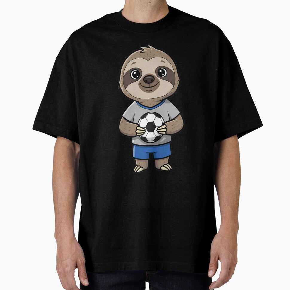 Sloth Soccer Player Football Fan Cartoon by k3rstman1
