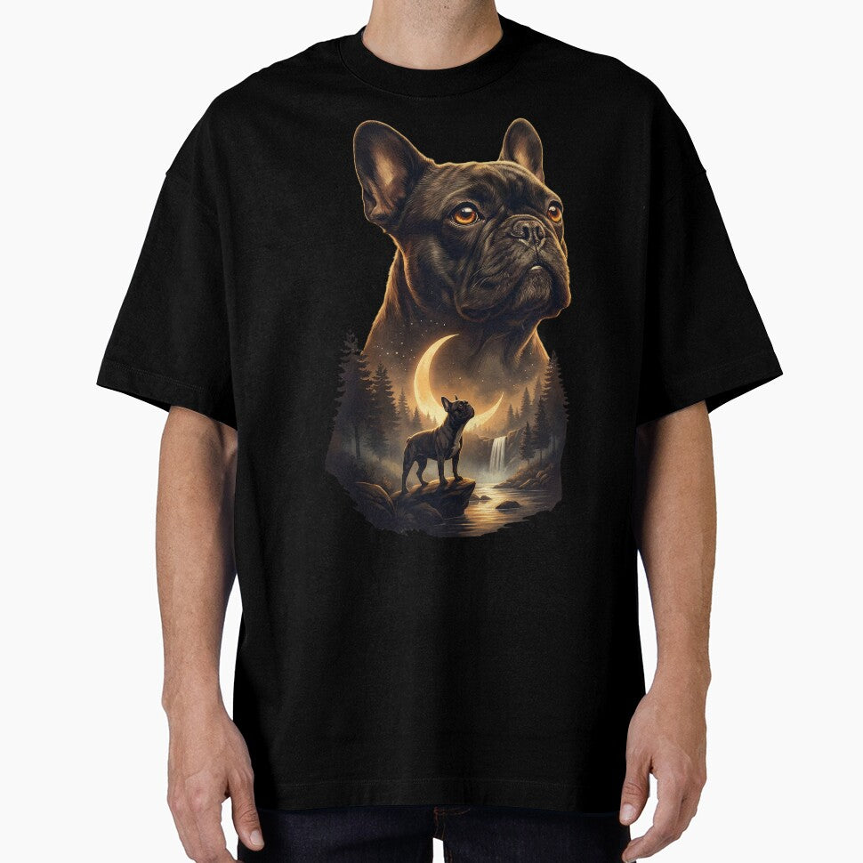 Vintage 90S French Bulldog Howling At The Moon by Stotee T-Shirts, Hoodie, Sweatshirt | BlankRebels.com (Image 1)