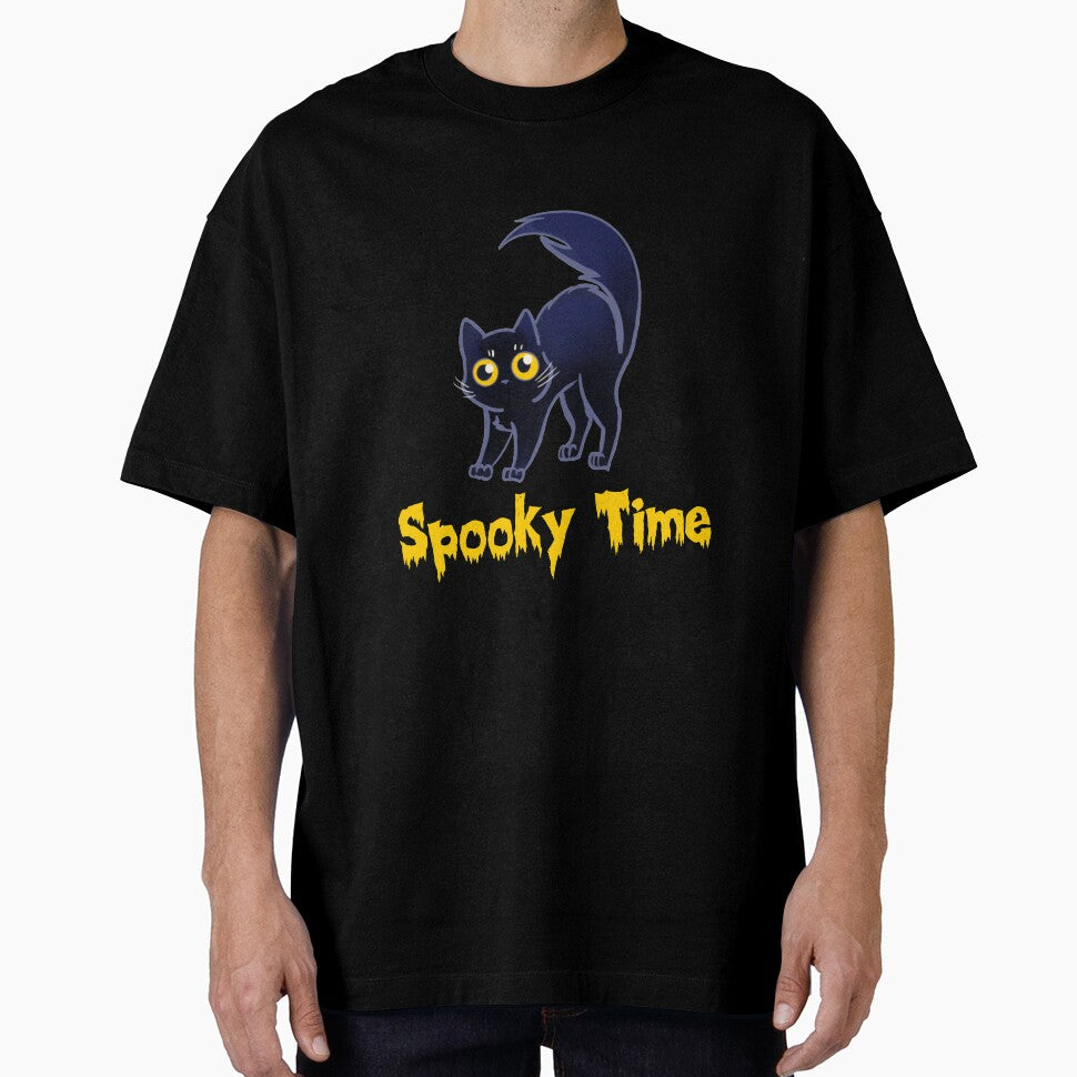 Spooky Time Halloween Cat by Lorax33 T-Shirts, Hoodie, Sweatshirt | BlankRebels.com (Image 1)