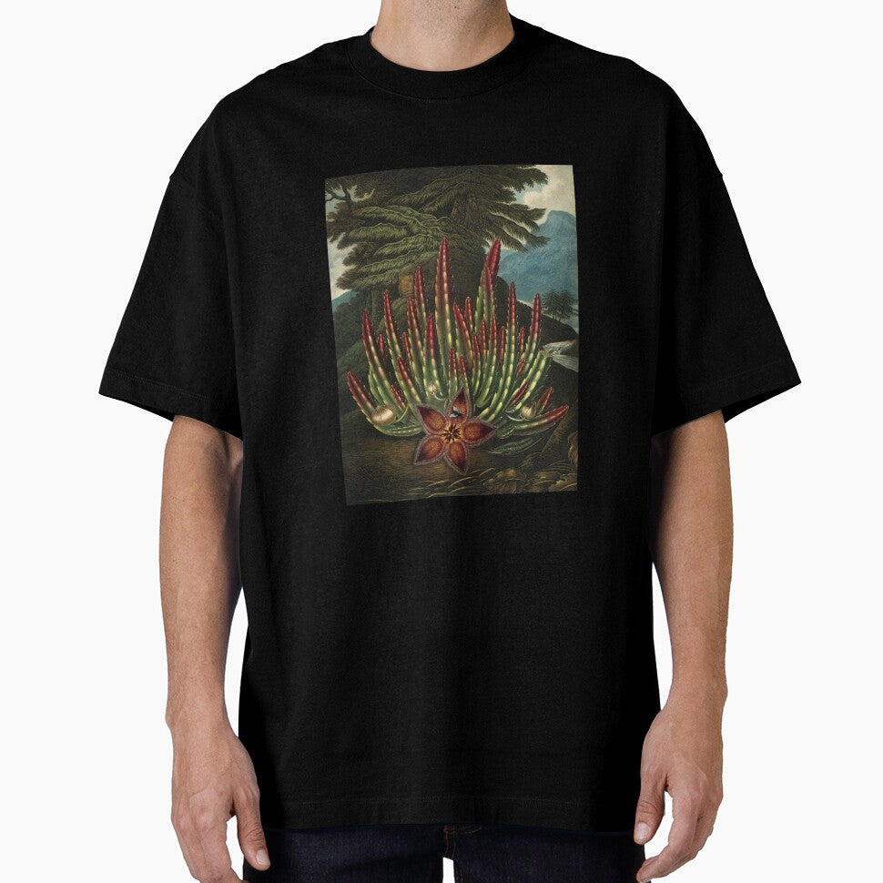 Vintage Flora Illustration Maggot–Bearing Stapelia by InnerCitadel T-Shirts, Hoodie, Sweatshirt | BlankRebels.com (Image 1)