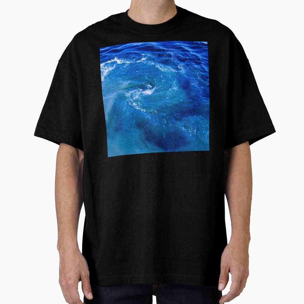 Tuquoise Blue Ocean Waves by Stylish Printing T-Shirts, Hoodie, Sweatshirt | BlankRebels.com (Image 1)