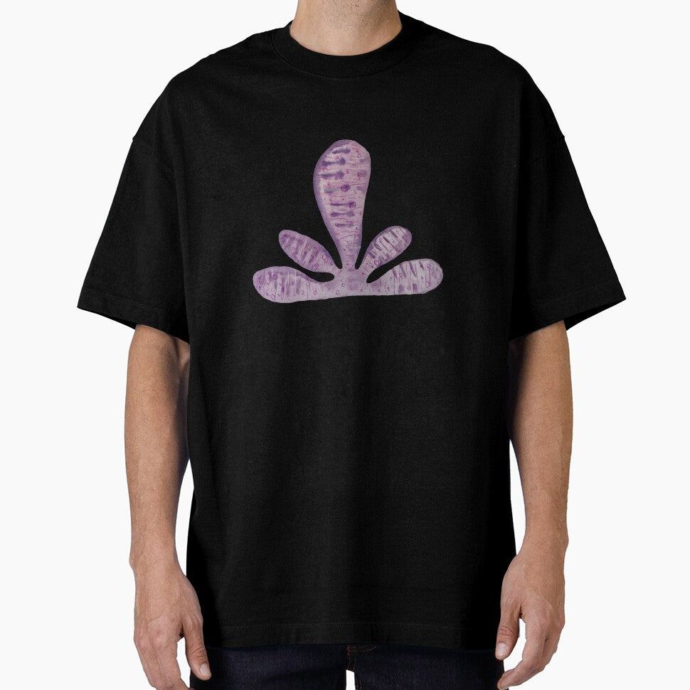 Flower violet ocean sea a watercolor illustration black by Yana Mustafina | Boho Soulful Designs T-Shirts,... (Image 1)