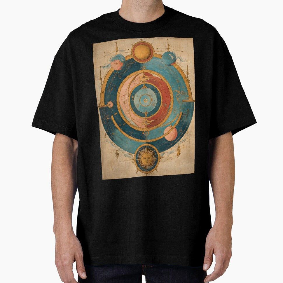 Dark Academia Aesthetic: Scholarly Antique Astronomical Diagram by bapupa T-Shirts, Hoodie, Sweatshirt (Image 1)