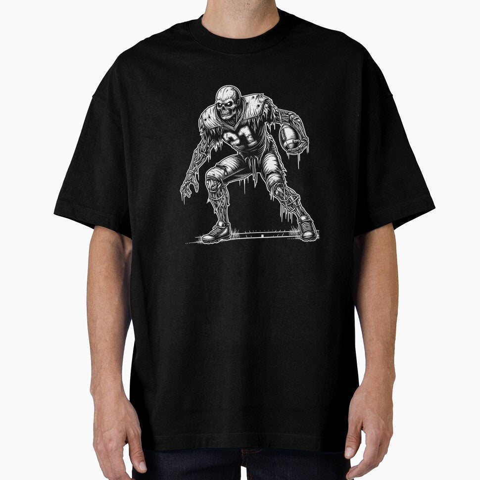 Funny American Football Zombie Halloween Football Costume by taaddison50 T-Shirts, Hoodie, Sweatshirt (Image 1)